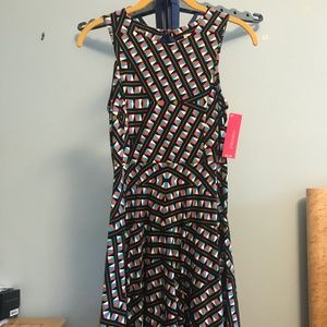 Xhilaration Geometric Sundress with keyhole back